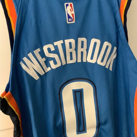 OKC Thunder Jersey Nike Russell Westbrook #0 Oklahoma City Men’s S/XS 44, EUC - Picture 7 of 9